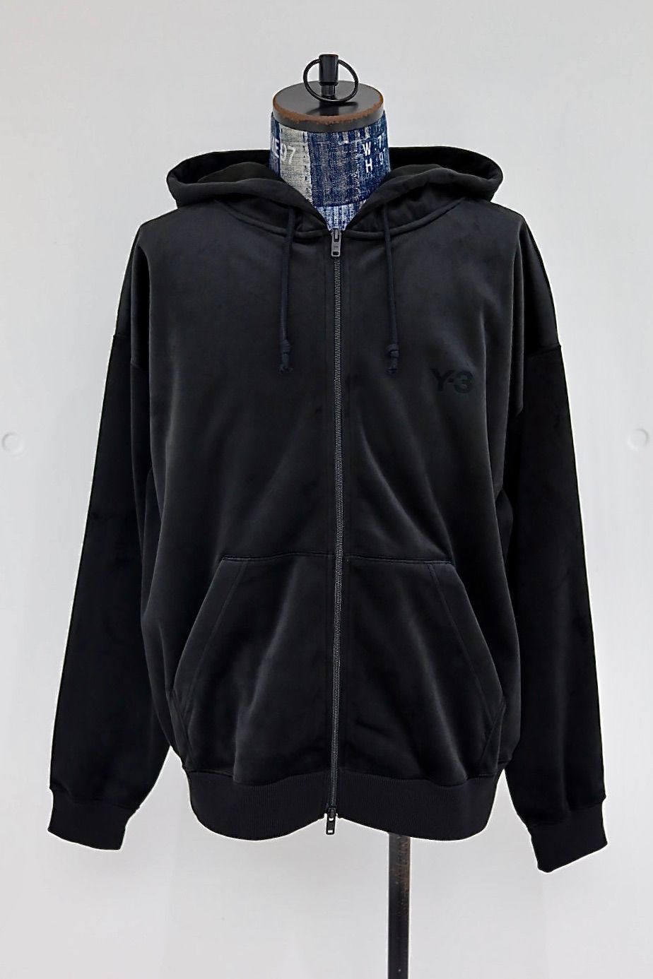 ワイスリー Y-3 ジップフーディ VELVET ZIP HOODIE(IA4371)BLACK☆新作発売！