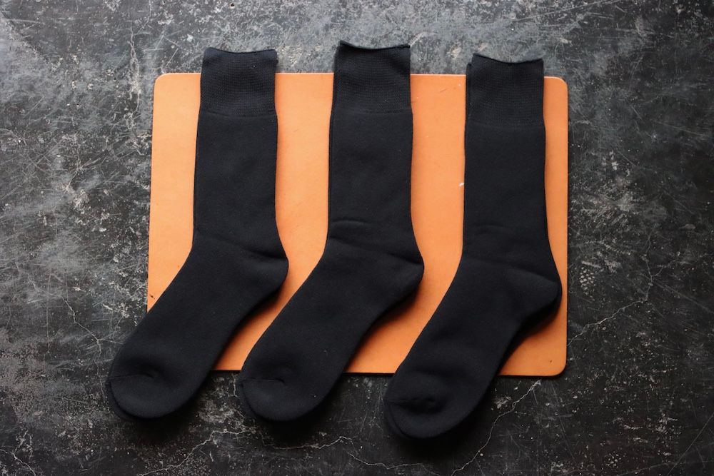 グラフペーパー ソックス 3-Pack Socks(BLACK)