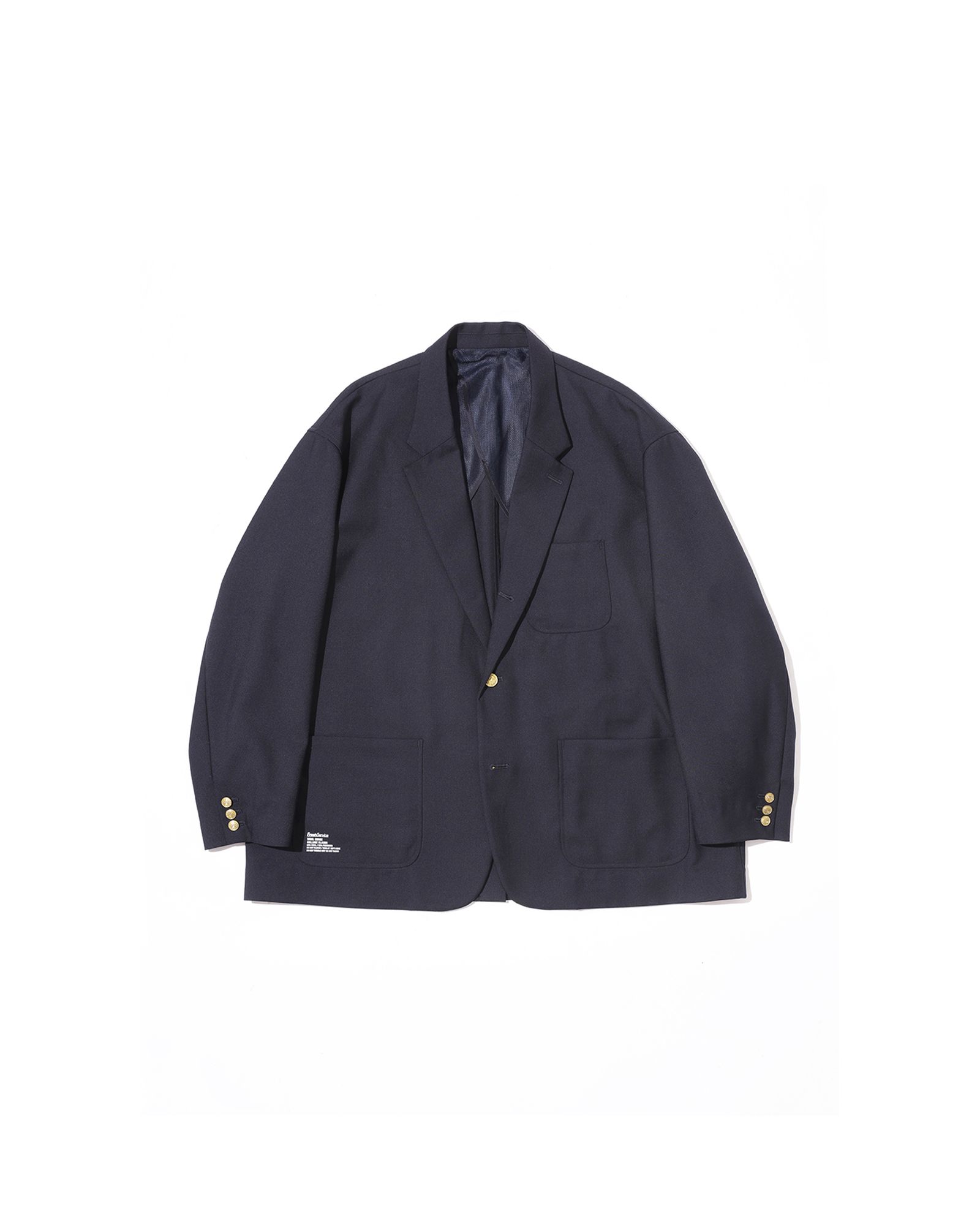 フレッシュサービス WOOL SERGE COLLEGE BLAZER (FSC261-10212)NAVY★2月14日(土)発売