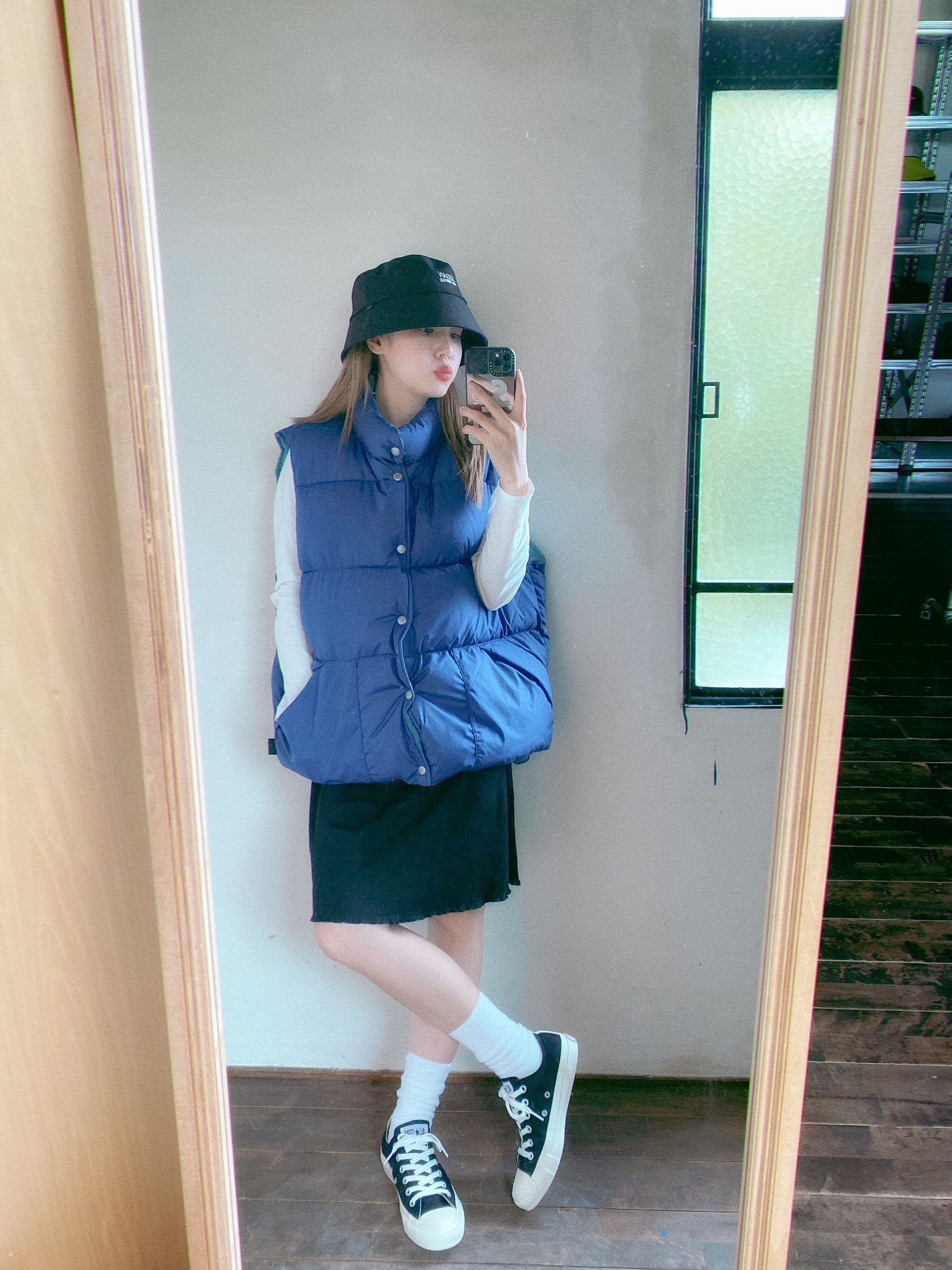セダンオールパーパスFW23 Classic Down Vest (SD23F-JK01)Navy