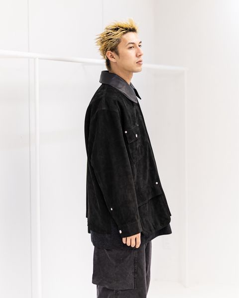 YOKE Nuback Leather Coverall Jacket (BLACK)10月11日(土)新作発売！