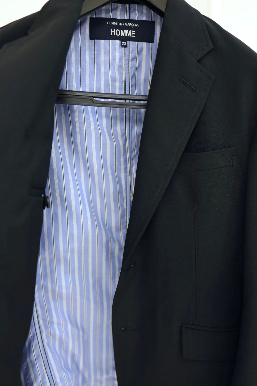 コムデギャルソンオム26SS ウールポプリン2Bジャケット(HQ-J101-051)BLACK☆2月6日(金)発売！