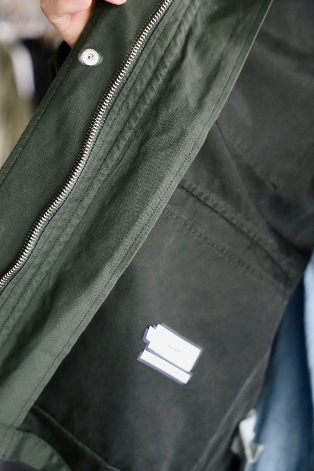 グラフペーパー 25AW Cotton Cupro Back Satin Military Jacket(GM253-30344)GREEN