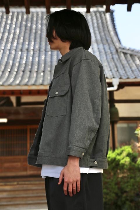 Graphpaper Colorfast Denim Blouson"GRAY"Style.2021.4.18.