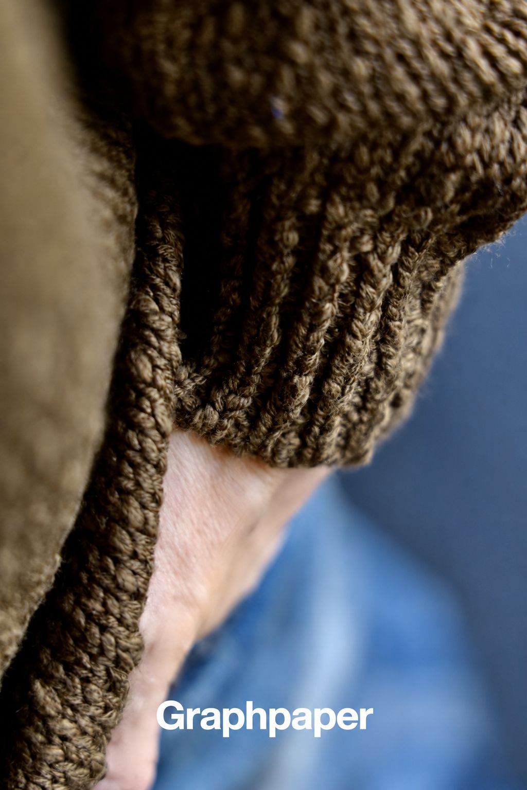 Graphpaper Cotton Wool Slub Oversized Half Zip Knitスタイル2026.9.24.