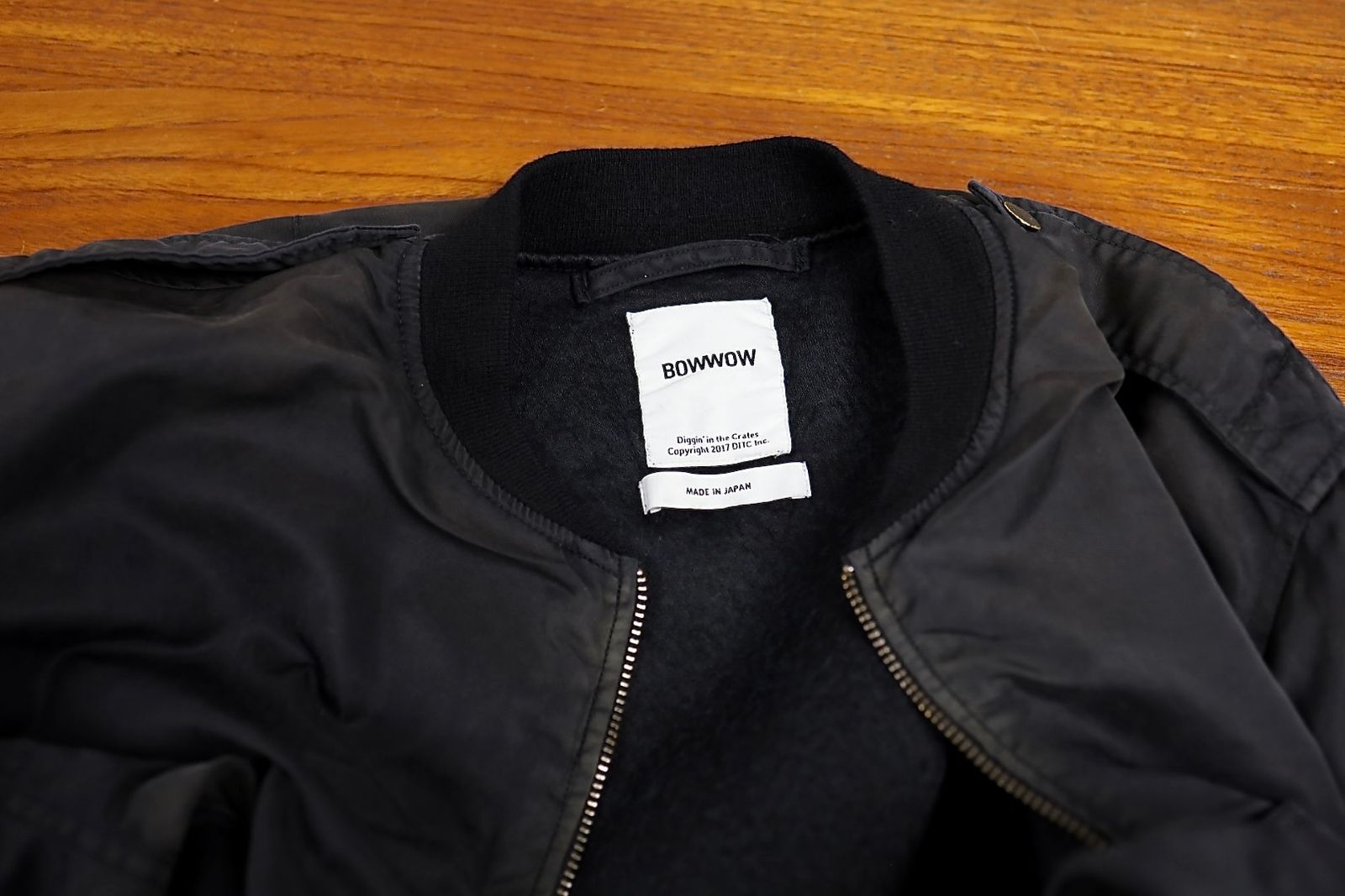 BOW WOW 25FWバウワウ ジャケットL-2B FLIGHT JACKET AGED(BW252-L2FJ) AGED BLACK