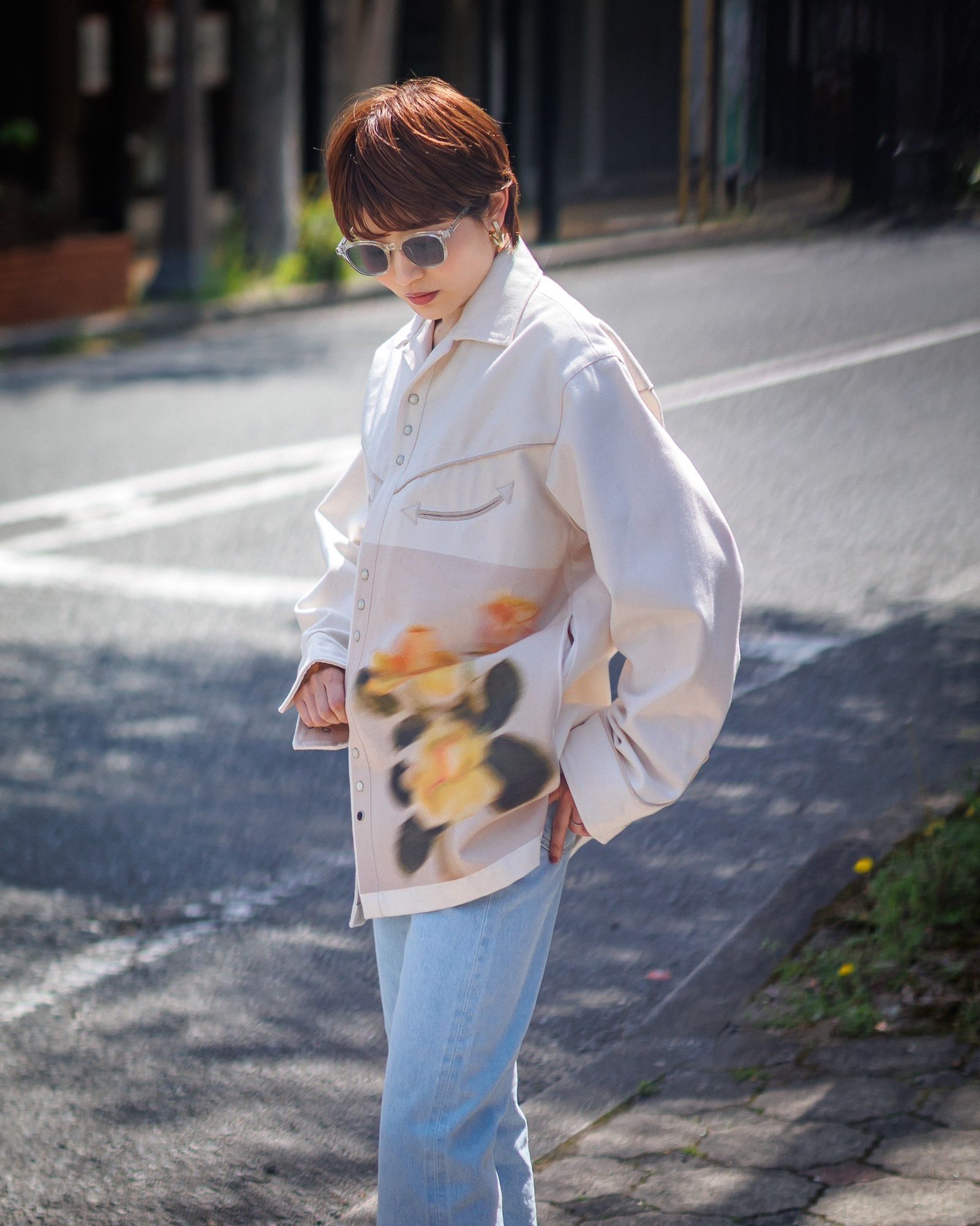TANAKA - TANAKA SS25 WESTERN SHIRT *ROSE | mark TANAKA - TANAKA SS25 WESTERN SHIRT *ROSE | mark
