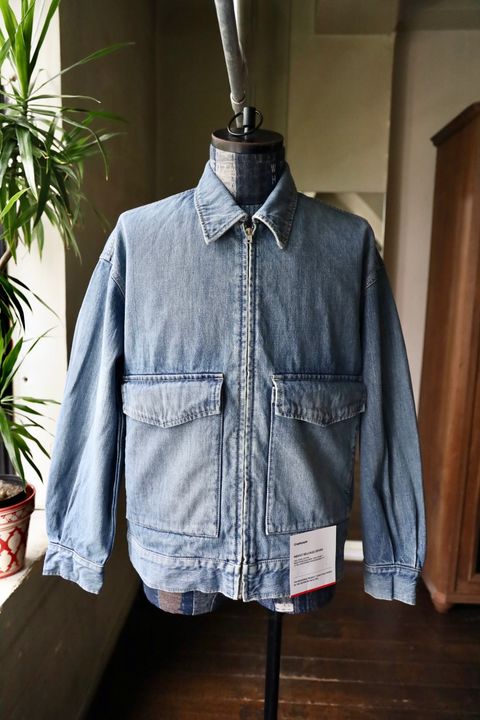 グラフペーパー Selvage Denim Zip Jacket(GU261-20056LB) INDIGO_LIGHT FADE★1月24日(土)発売！