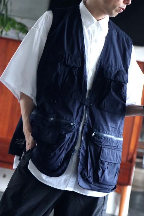 FreshService 22SS TYPEWRITER TACTICAL VEST"NAVY"style.2022.3.12.