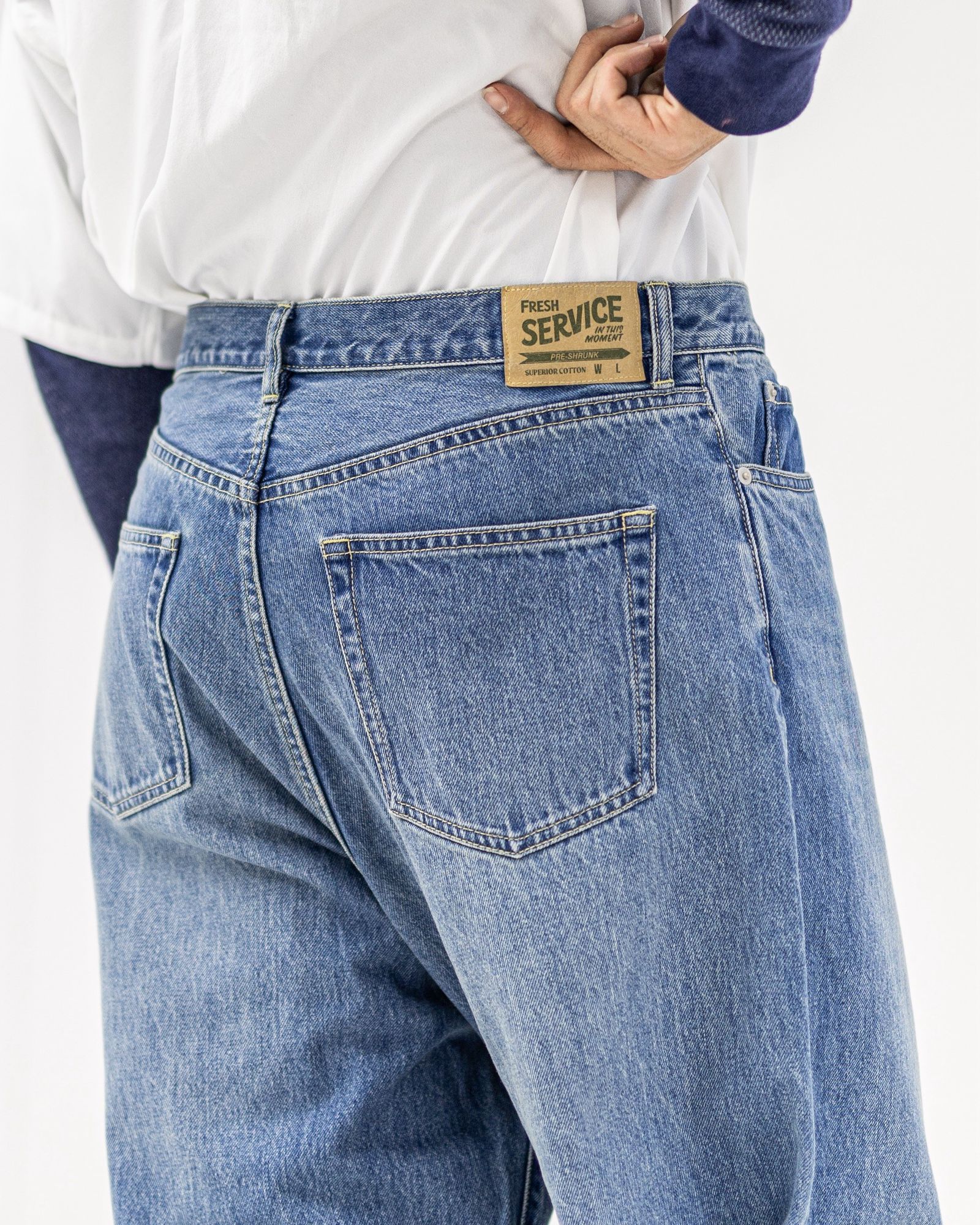 フレッシュサービス CORPORATE DENIM FIVE POCKET PANTS (FSC261-40127FB)LIGHT WASH☆12月20日(土)発売！