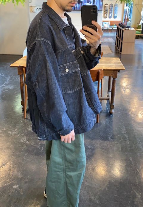 Graphpaper Colorfast Denim Blouson"INDIGO"Style.7.28.