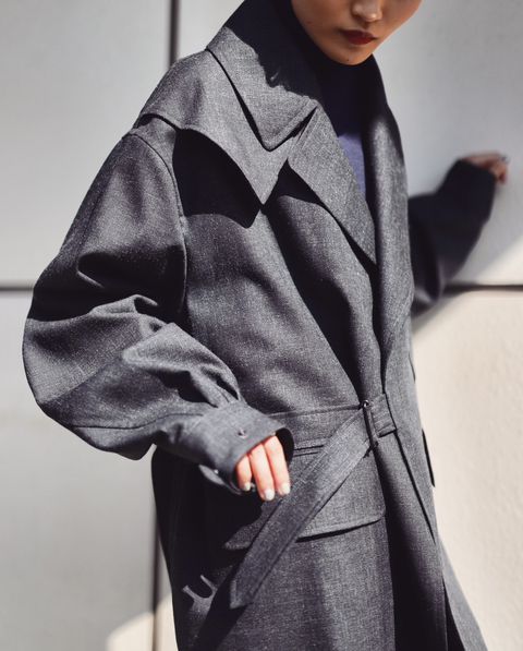 blurhms 新作Wool Ramie Motorcycle Jacket style.2023.10.20