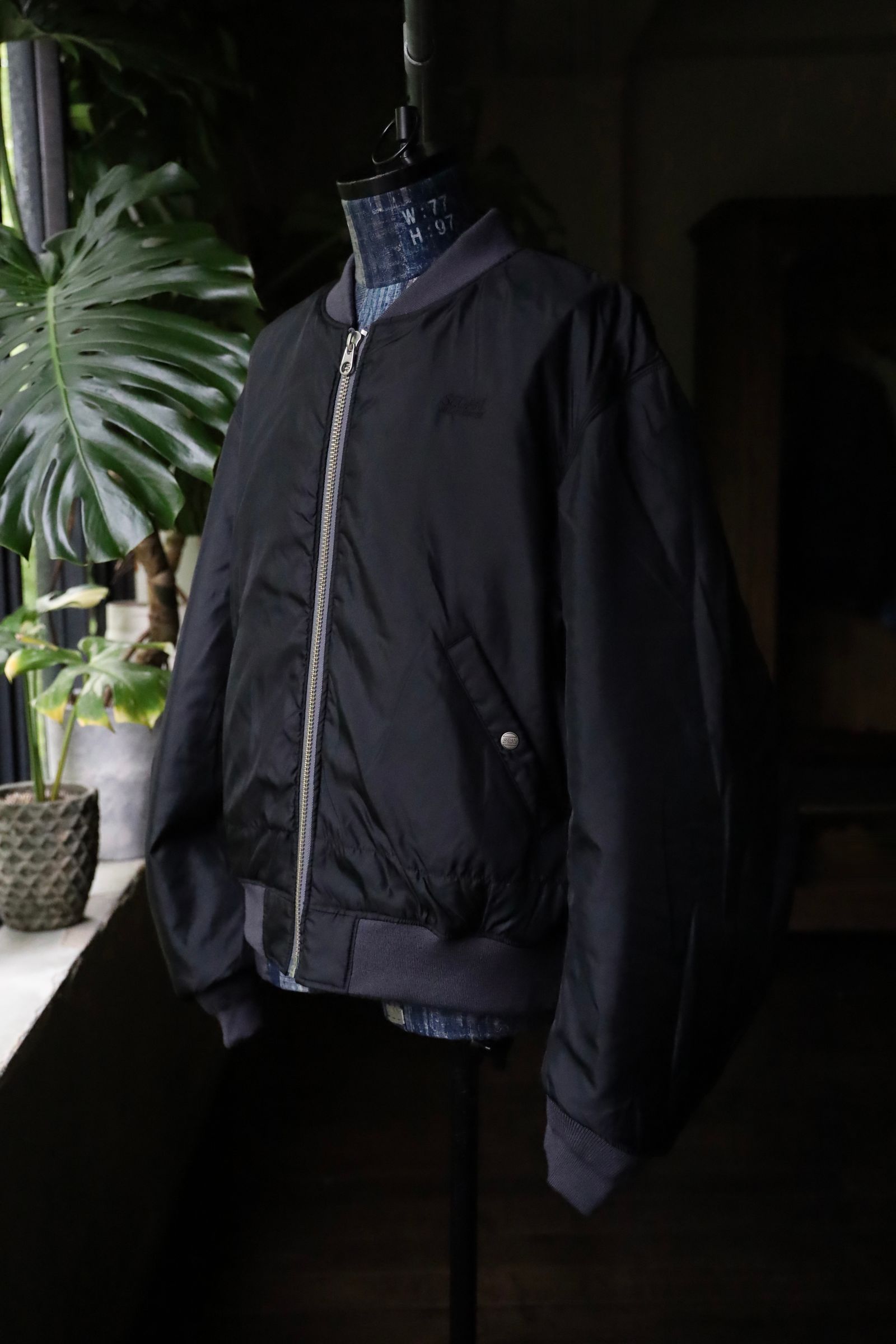 セダンオールパーパス FW24 Reversible CORDURA Flight Jacket(SD24F-JK05) Wolf Grey × Black