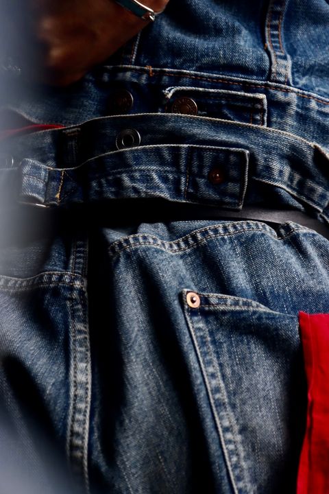 A.PRESSE No.22 Washed Wide Denim Pantsスタイル36
