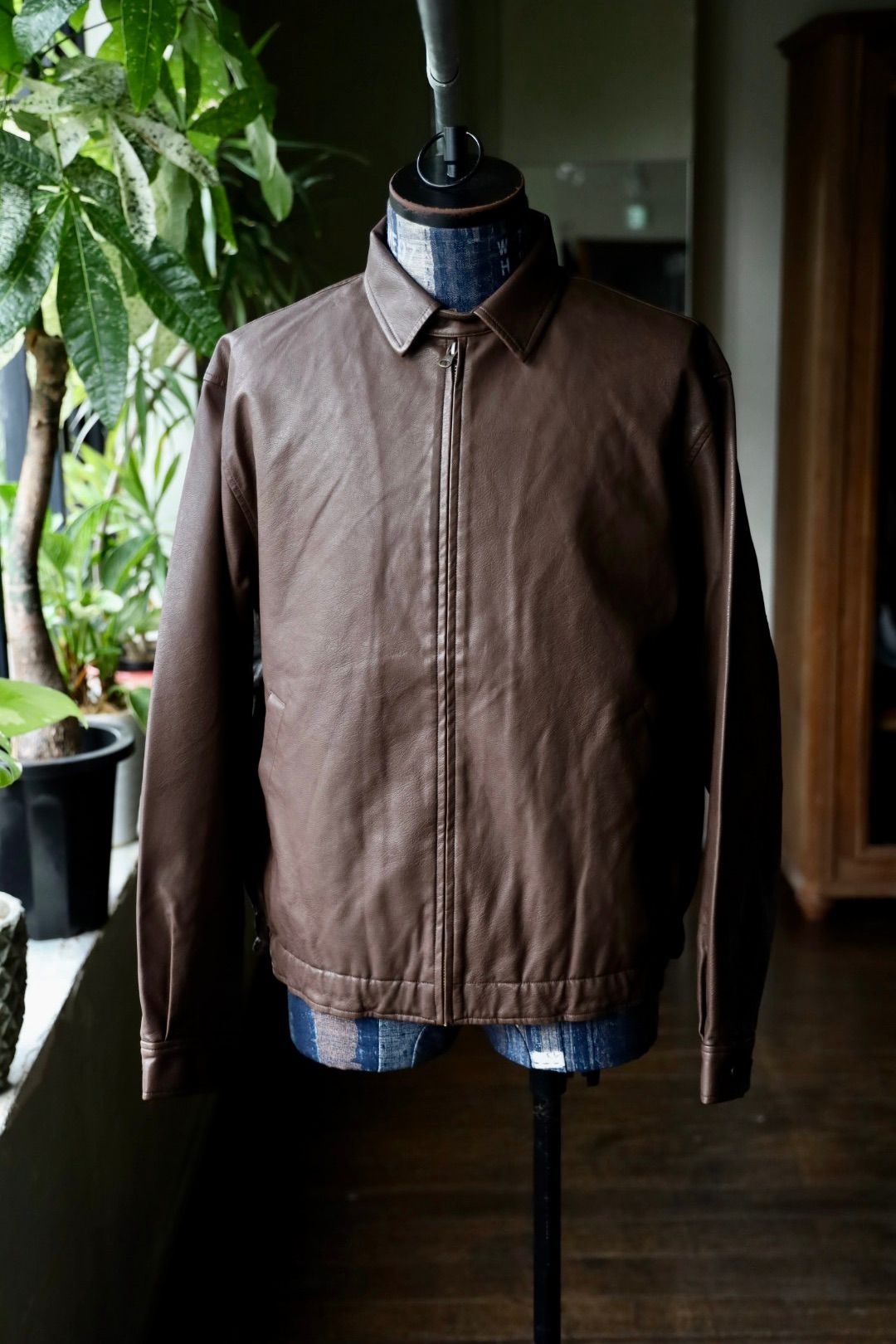 セダンオールパーパス FW25 Synthetic Leather Jacket(SD25F-JK03)Vintage Brown