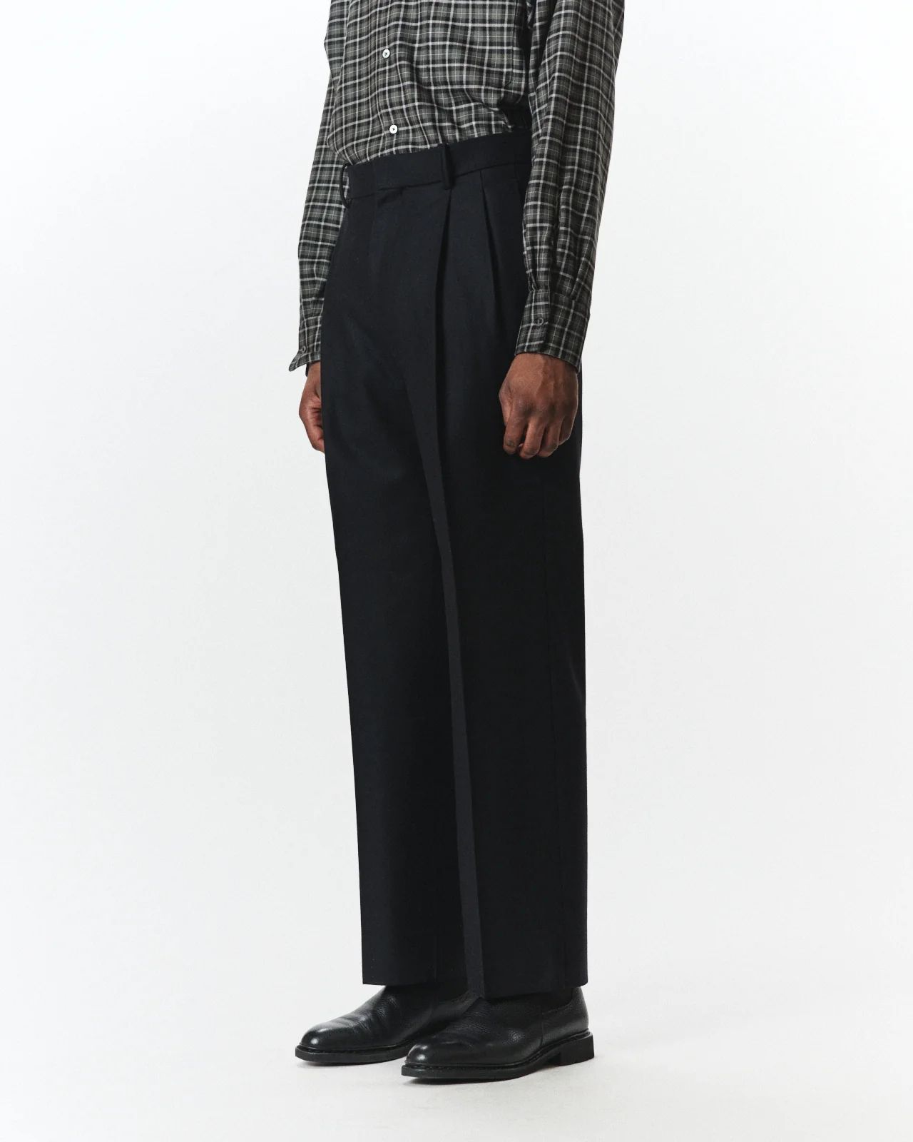 マーカウェア 26AW DOUBLE PLEATED TROUSERS(A26C18PT01C)BLACK☆新作発売！