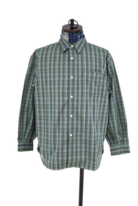 フレッシュサービス MADRAS DRY TECH REGULAR COLLAR SHIRT (FSC261-50251)KHAKI★2月14日(土)発売