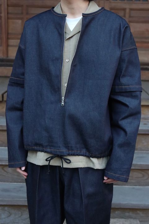 SEEALL ZIP PULLOVER JACKET,DOUBLE WAIST BELT PANTS set up style. 2022.03.17.