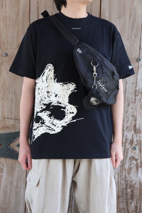 Yohji Yamamoto 半袖 コットン Tシャツ SS21 ドッグ シグネチャーロゴ(HD-T96-082)style.2021.4.13.