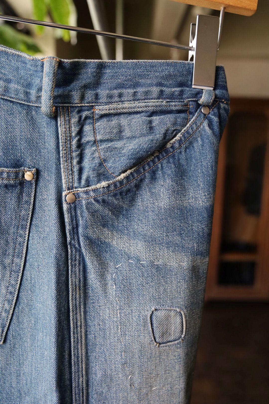 BOW WOW 25FWバウワウ  MINER'S REPAIRED DENIM WORK PANTS(BW252-MRDWP) AGED INDIGO