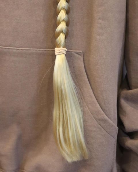 doublet 2023ss 新作HOODIE WITH BRAIDS HAIR style.2023.1.14