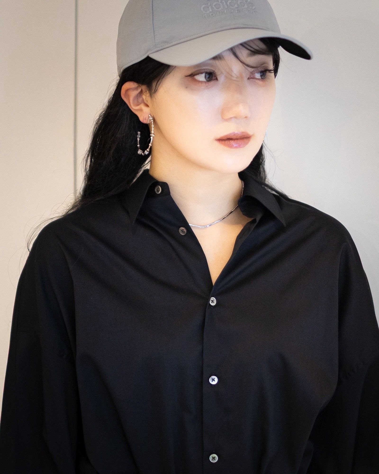 Graphpaper 26SS Silicon Poplin Deep Slit Regular Collar Shirt style 2026.05.03