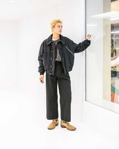YOKE "KATHARINE HAMNETT" Recycle Polyester Short Blouson (BLACK) 9月13日(土)新作発売！