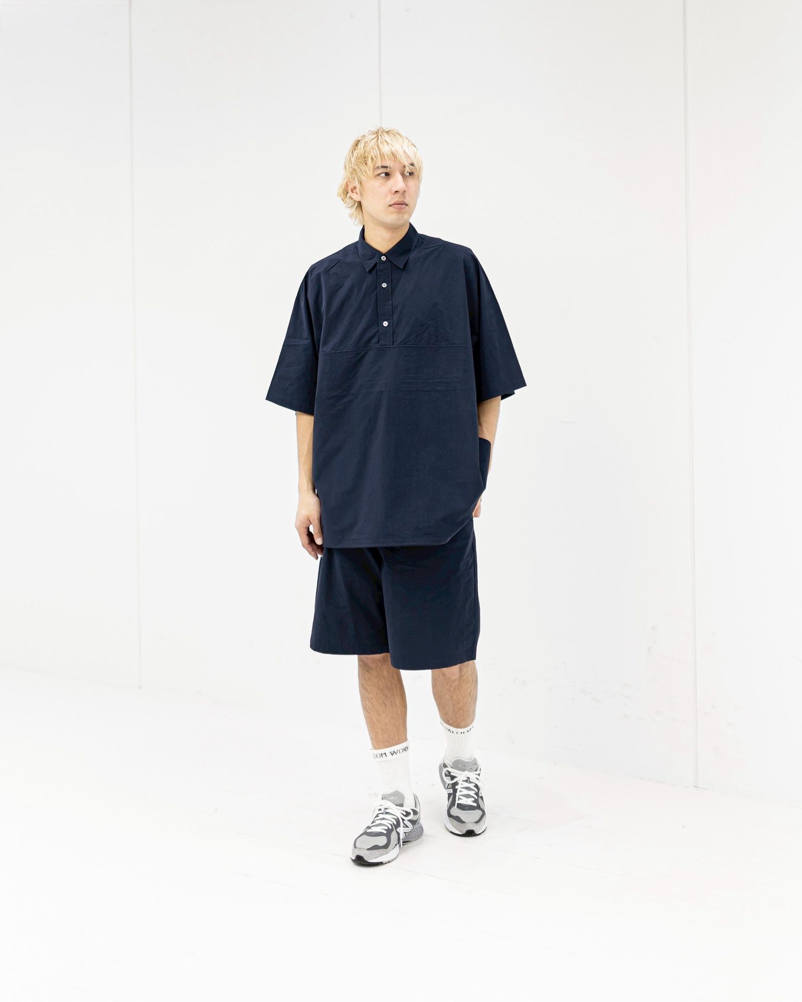 FreshService CRISP COTTON ANORAK S/S SHIRT (NAVY) 新作発売！
