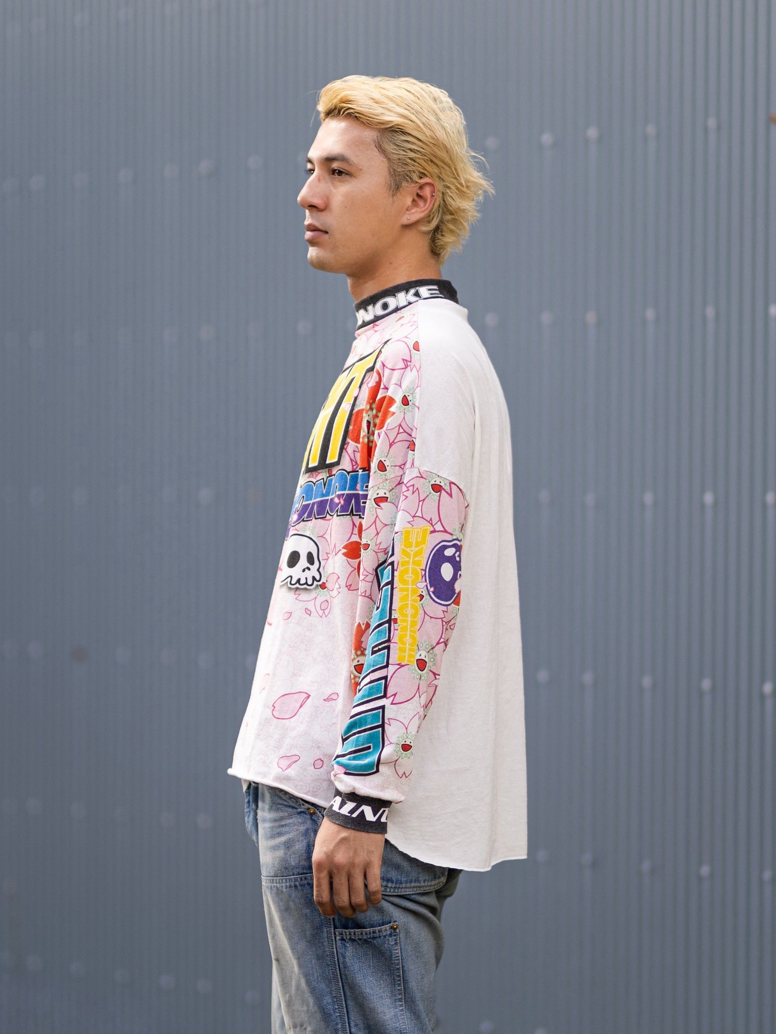 mononoke・made LS T-SHIRT WIDE/SAKURA MARKスタイル