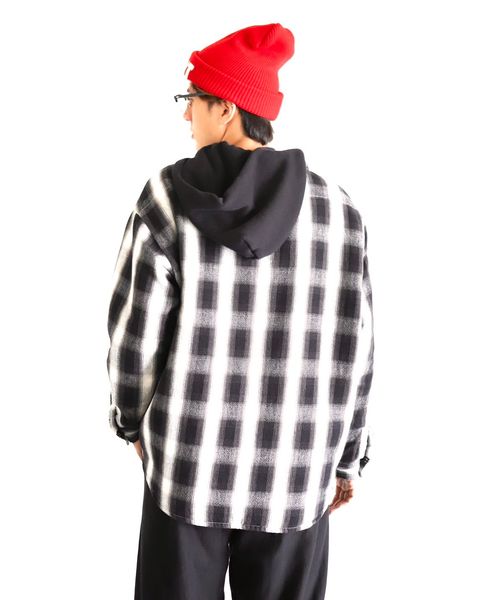 ©SAINT M×××××× セントマイケル 23AW CHECK SHIRT PARKAスタイル