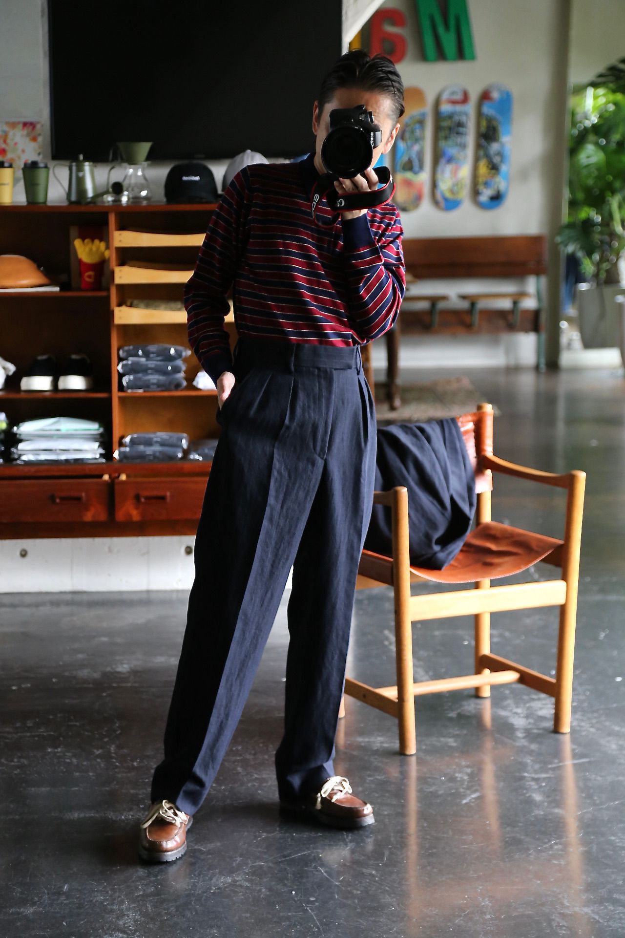 アプレッセ Two Tack Trousers(21AAP-04-01M)NAVY - 1(S)