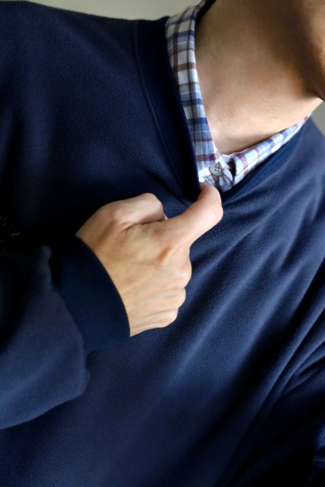 S.F.C FLEECE SUPER BIG LS ROUND TEEスタイル