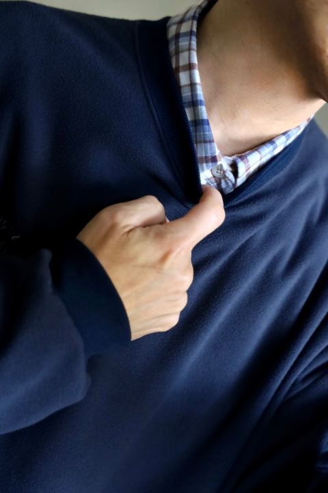 S.F.C FLEECE SUPER BIG LS ROUND TEEスタイル