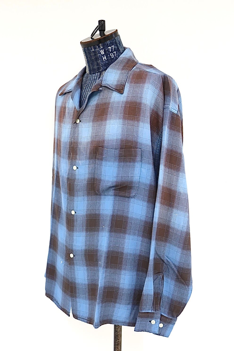 セントマイケル 26SS RAYON SHIRT/CHECK(SM-MK8-0000-044)BLUE☆3月20日(金)発売！