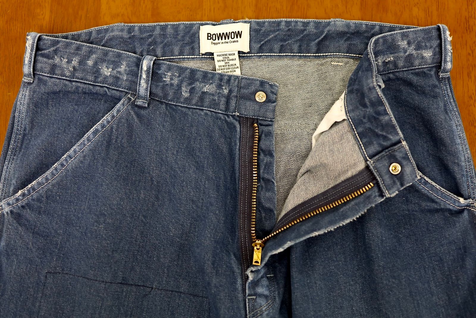 BOW WOW 25FWバウワウ REPAIRED INDIGO PAINTER PANTS(BW252-RIPP)AGED INDIGO