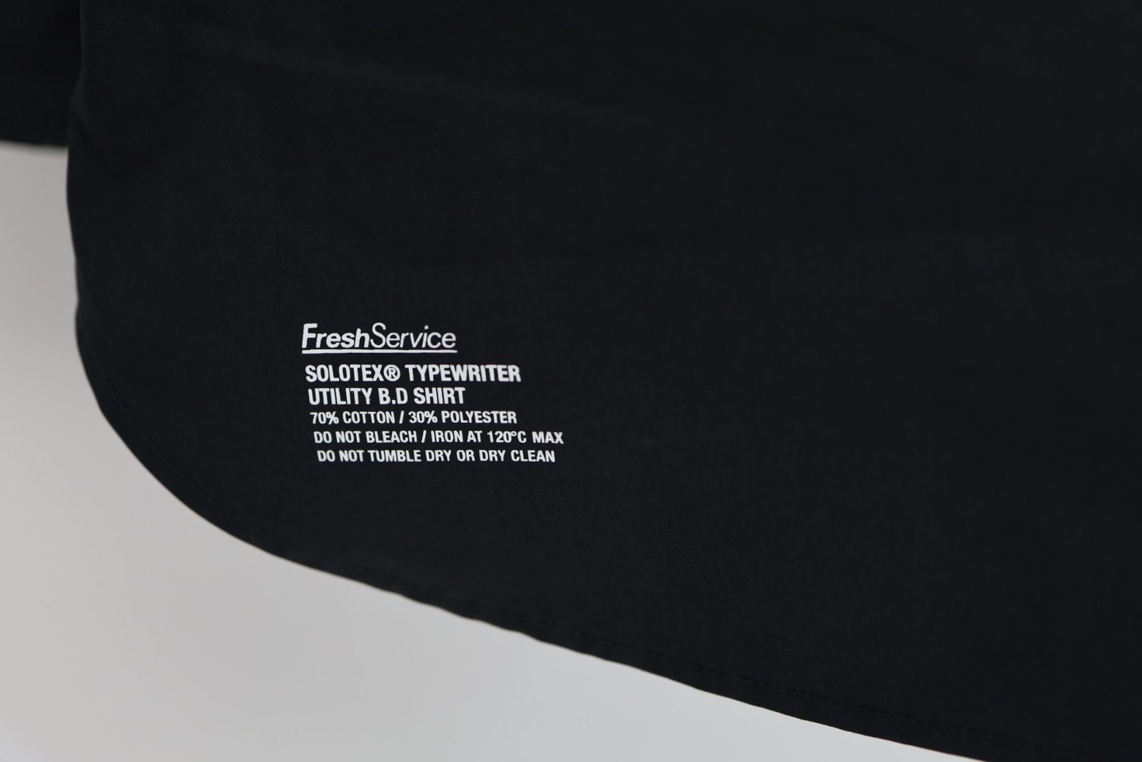 フレッシュサービス SOLOTEX® TYPEWRITER UTILITY L/S B.D SHIRT(FSC261-50202)BLACK★2月28日(土)発売