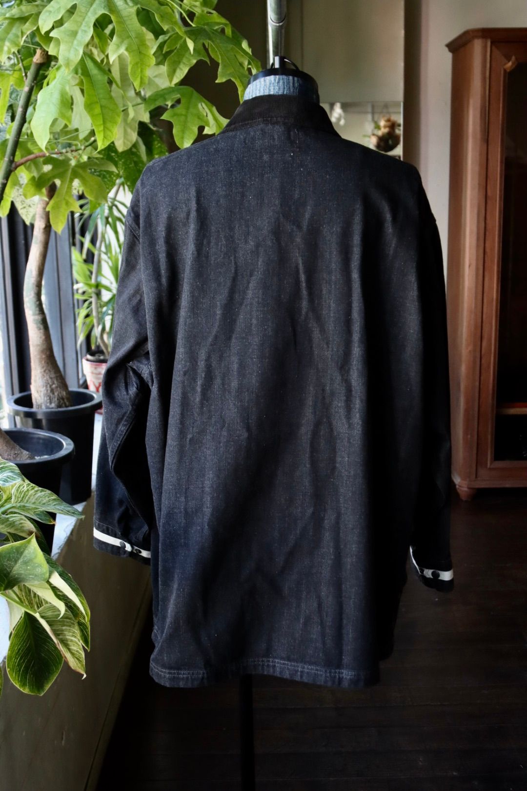 ヨーク 25FW コート Denim Coverall Half Coat(YK25FW01065C)BLACK