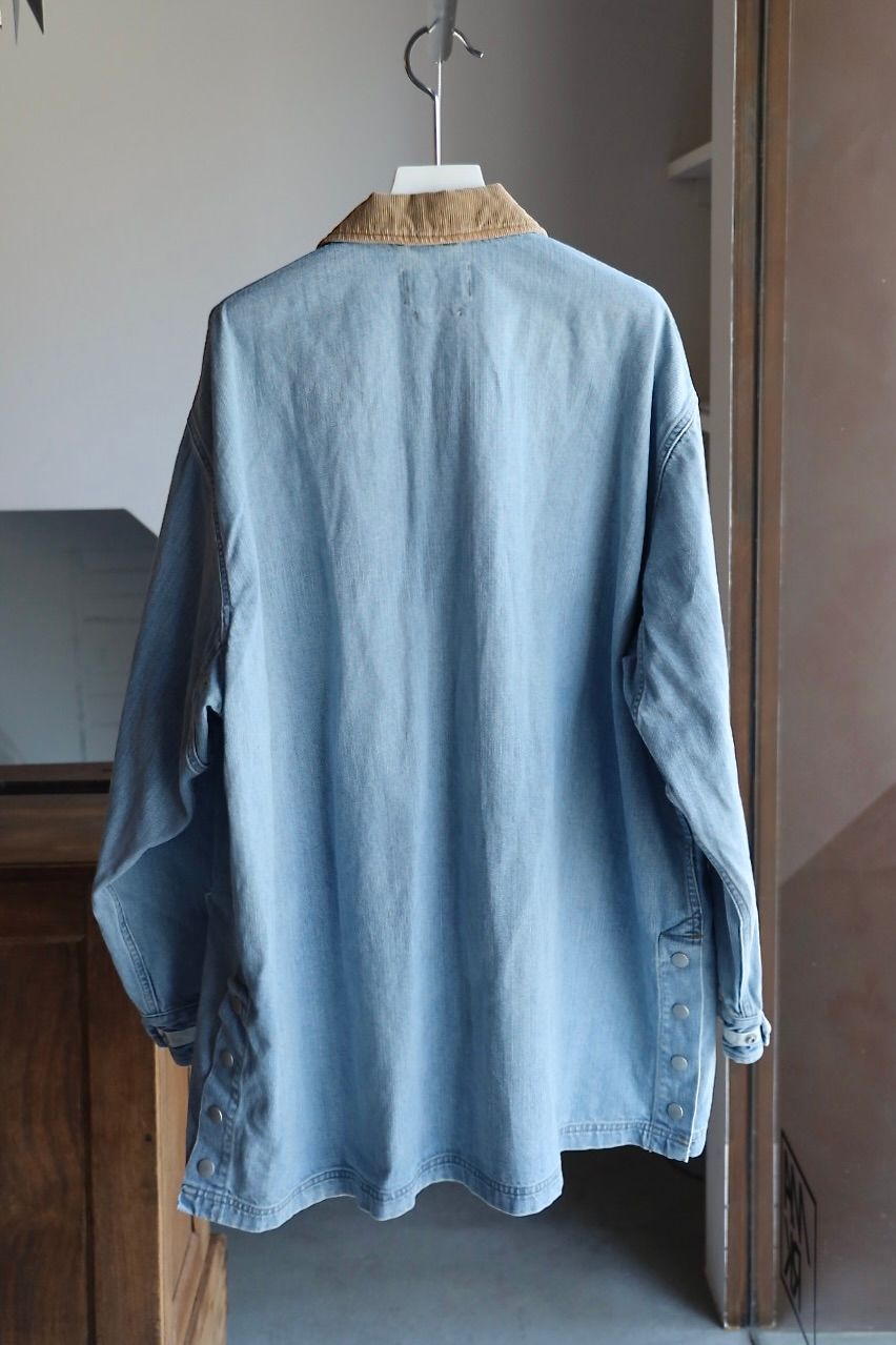 ヨーク 25FW VINTAGED DENIM COVERALL HALF COAT(YK25FW01067C)INDIGO☆9月6日(土)発売！
