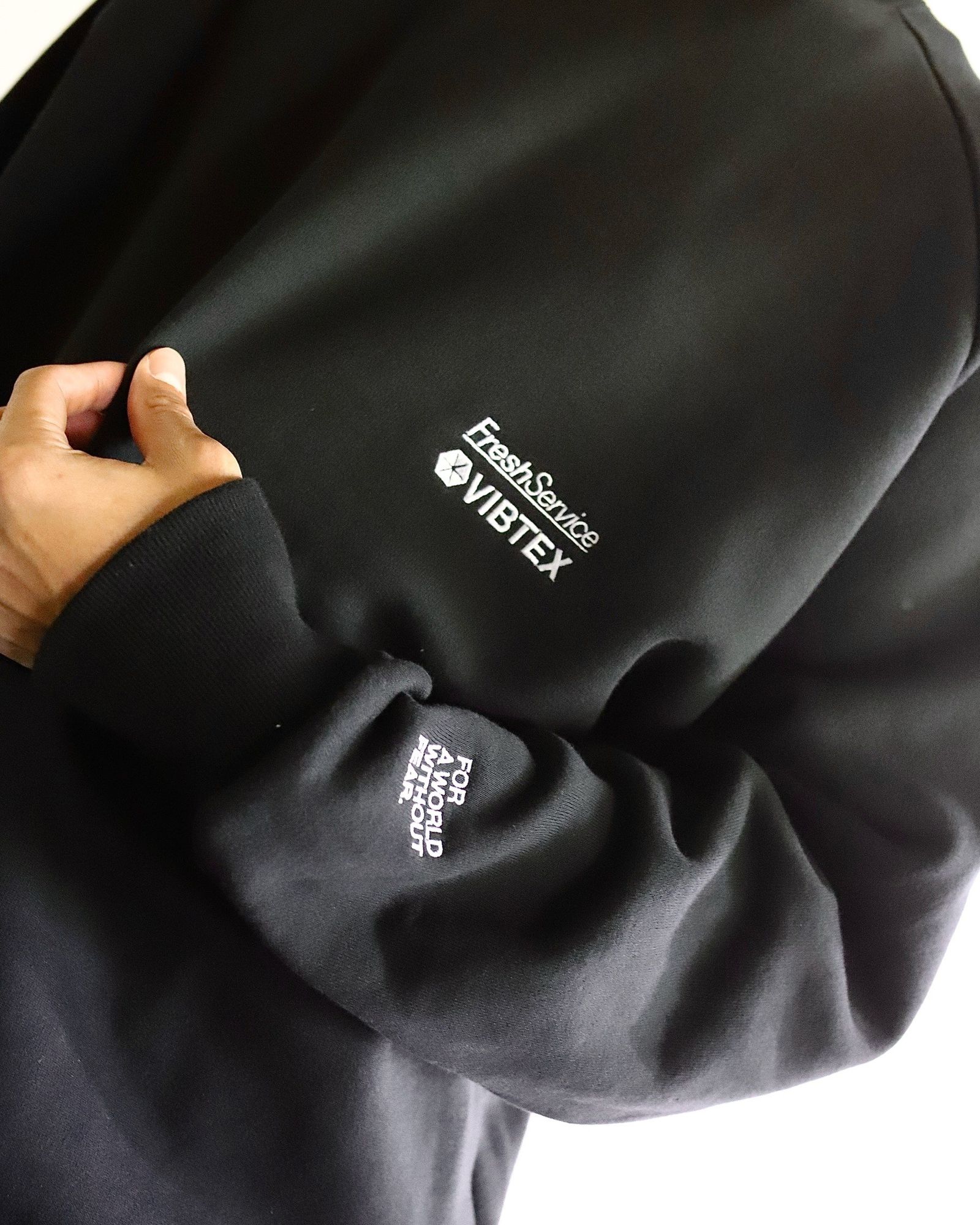 フレッシュサービス VIBTEX for FreshService SWEAT CREW NECK PULLOVER(FSC252-70005)BLACK☆5月31日(土)発売！