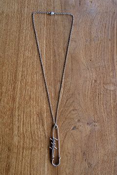 ヨウジヤマモト ネックレス,ピンANTIQUE SV COAT SAFETY PIN PENDANT(HS-A08-965)