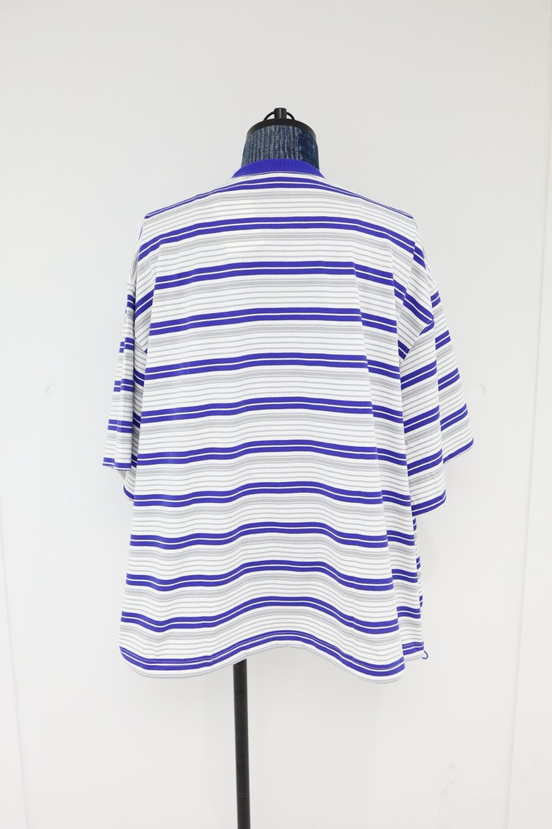 is-ness 26SS Border Balloon T-Shirt(26SS_48_1008SST01-B)WHITE x BLUE☆新作発売！