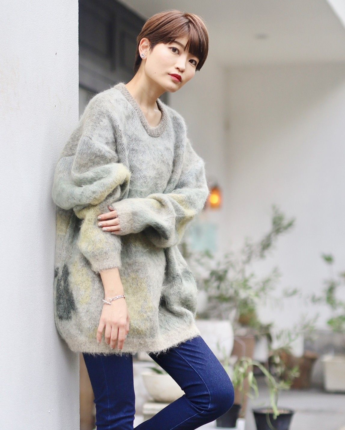 IHNN TWIST MOHAIR CARDIGAN 22aw+kocomo.jp