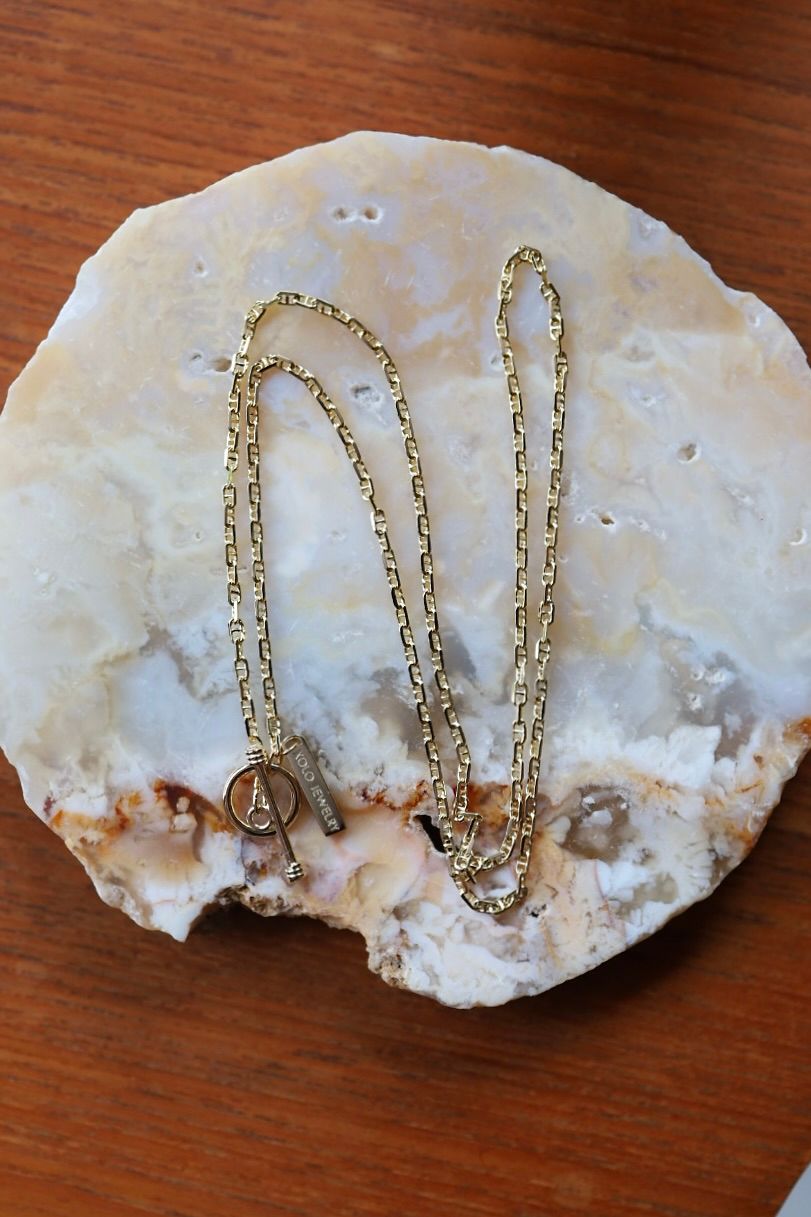 XOLO - XOLO JEWELRY ネックレス / Tiny Solid Anchor Link Necklace
