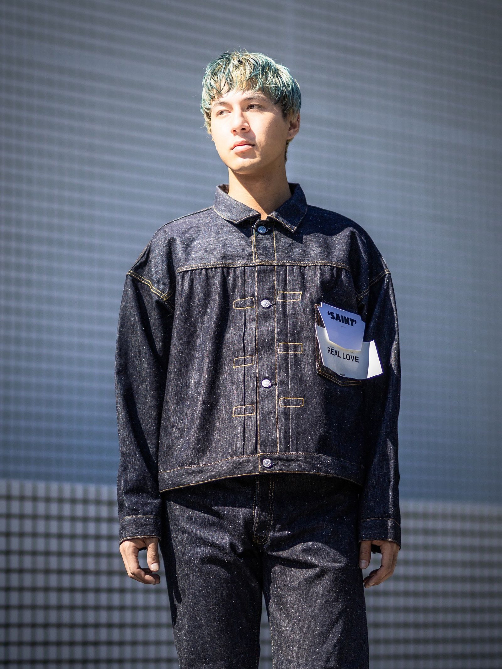 SAINT Mxxxxxx BBJ_DENIM JACKET REGID 1st MARKスタイル