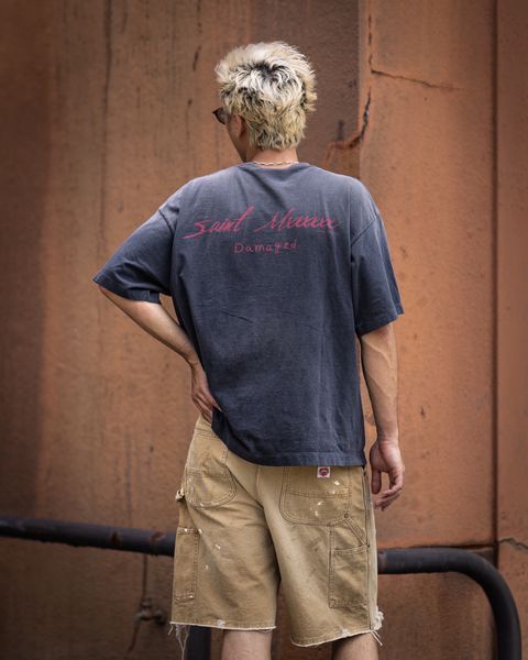 セントマイケル DAMEGED TEE MARKスタイル!