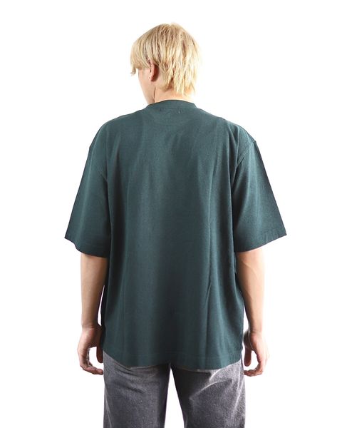 ブラームス24SS blurhms Co/Silk Nep Plain Tee(DarkGreen) style 2024.3.21
