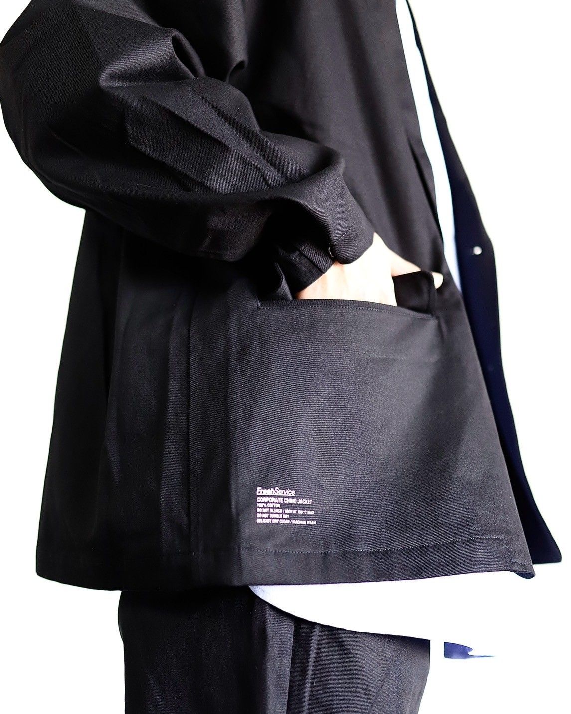 フレッシュサービス24SS CORPORATE CHINO JACKET スタイル 2024.1.20