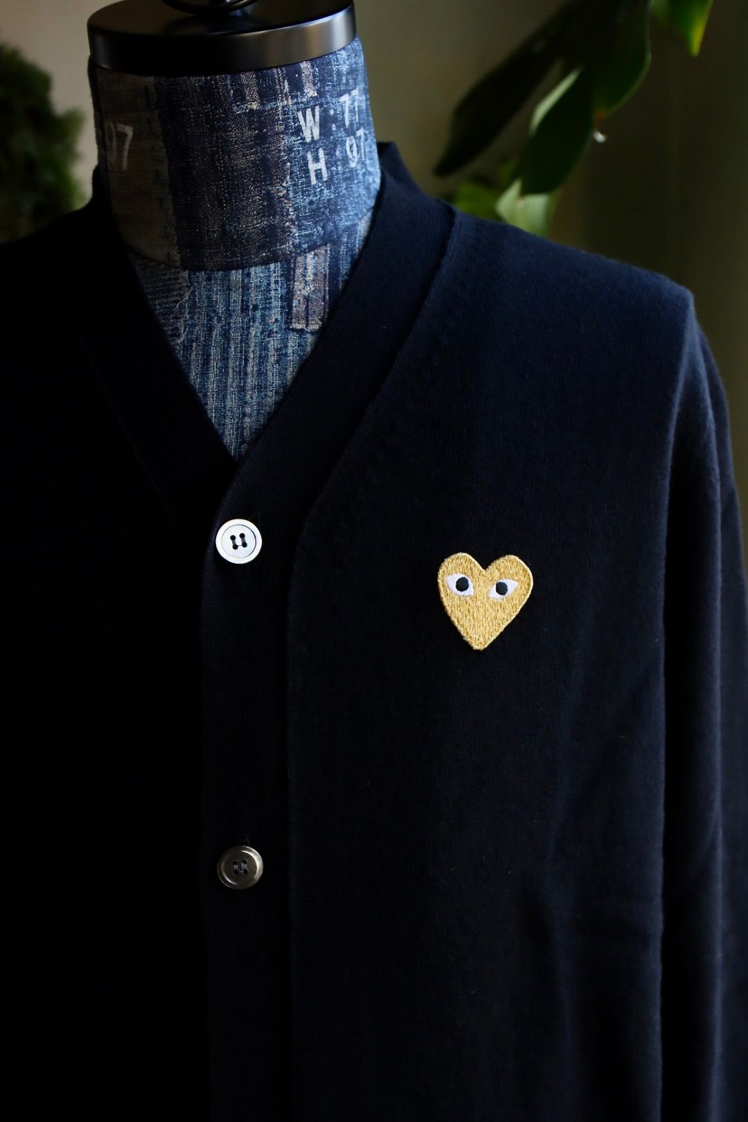 PLAY COMME des GARCONS - プレイコムデギャルソン PLAY CARDIGAN GOLD 