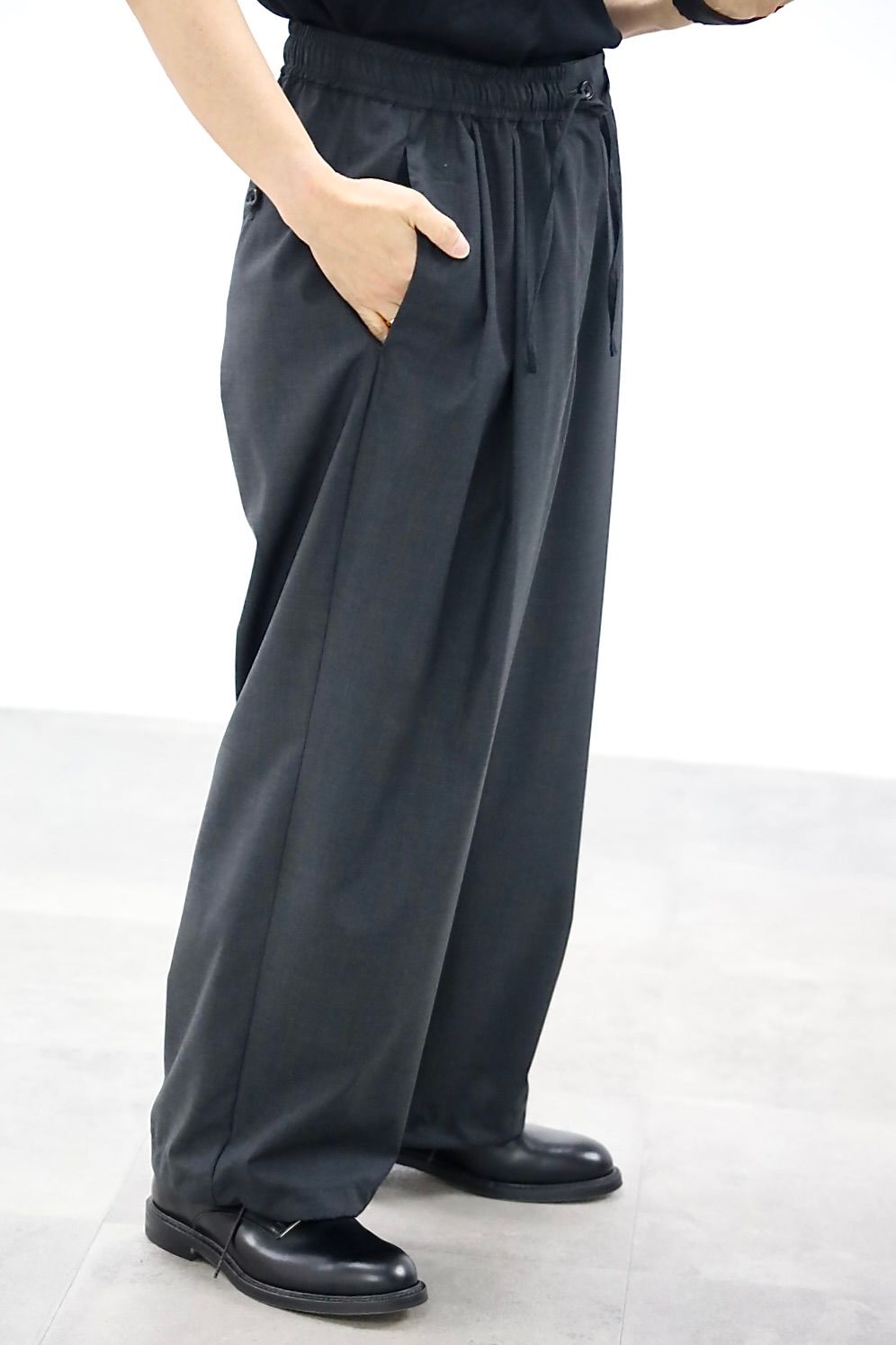 Graphpaper - グラフペーパー26SS Fine Wool Heather Drawstring Track