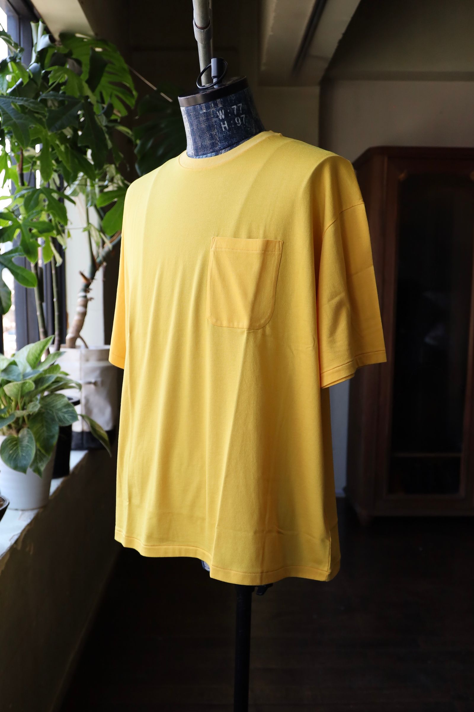 ファウンダ 25SS POCKET T SHIRT(015FD251017)YELLOW